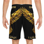 Gold Phoenix Basketball Shorts — "I Have A Dream" AOP Athletic Shorts