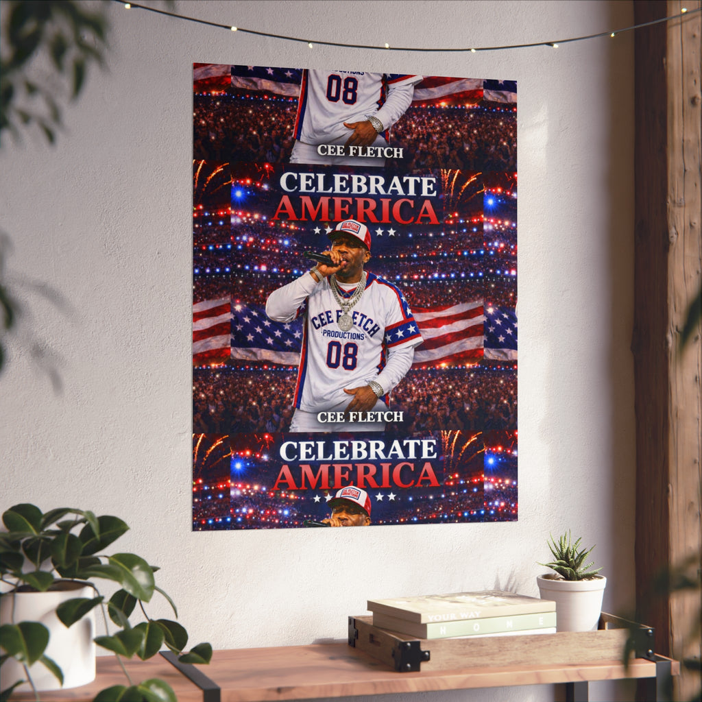 Celebrate America Fine Art Poster — Patriotic Concert Wall Art (Cee Fletch)