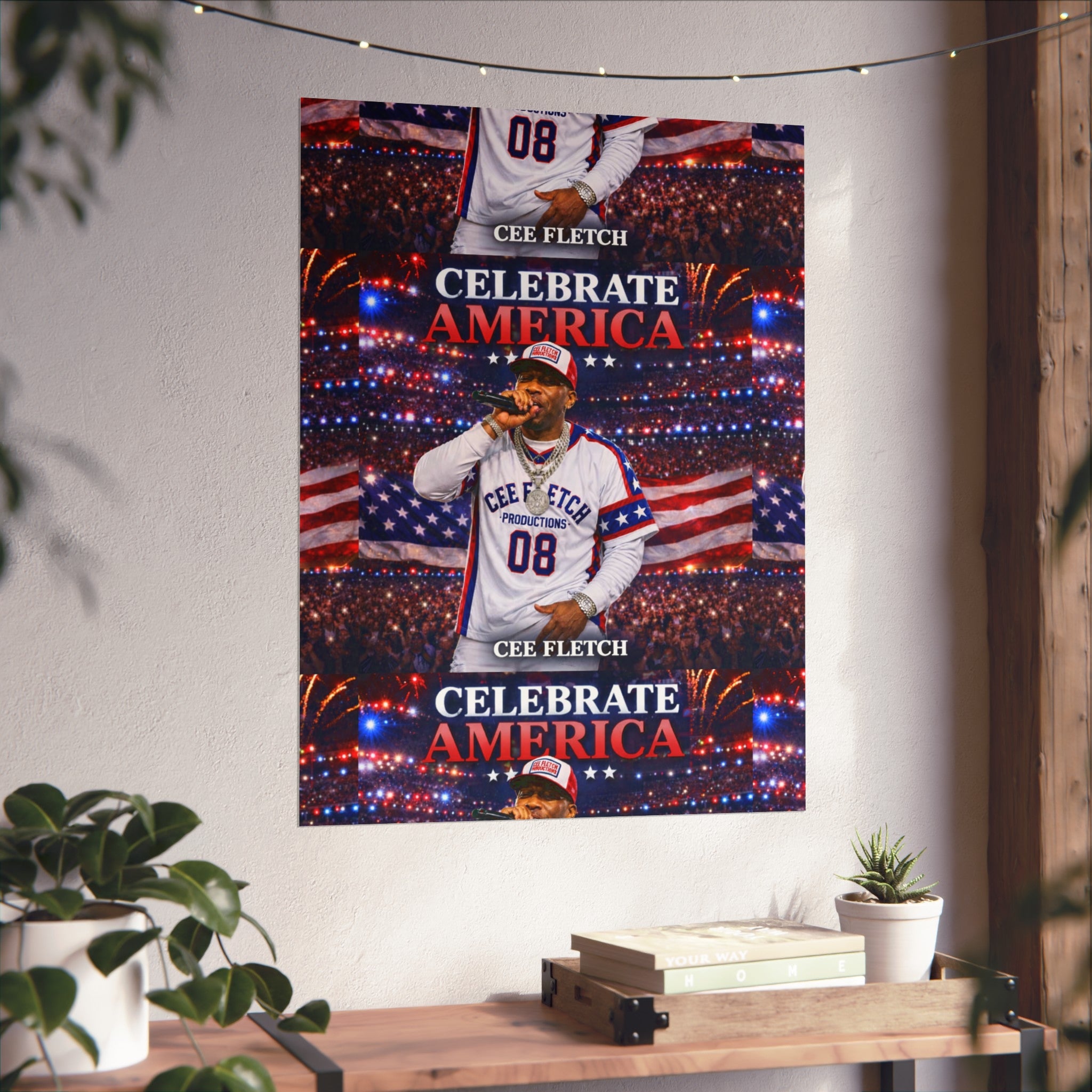 Celebrate America Fine Art Poster — Patriotic Concert Wall Art (Cee Fletch)