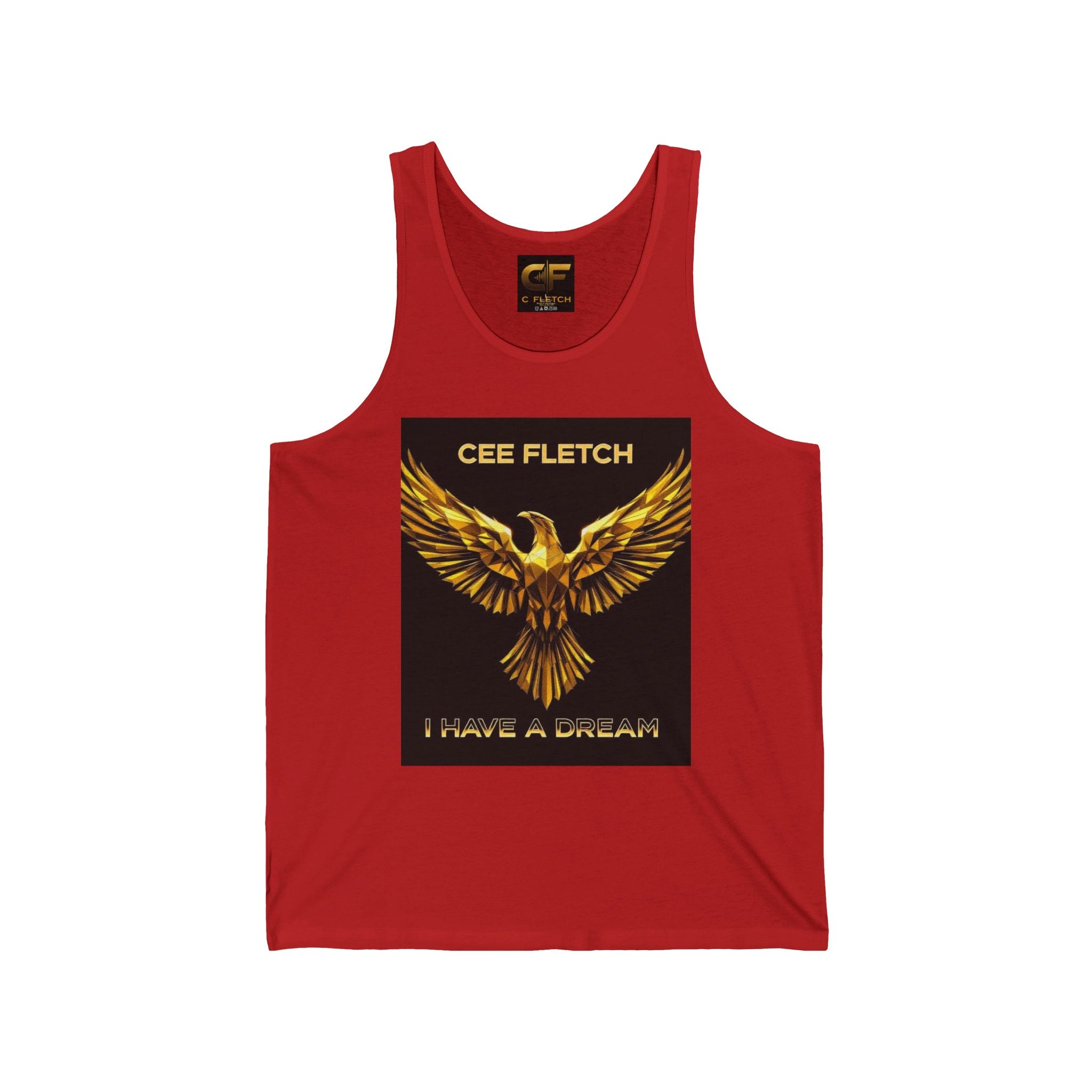 Cee Fletch 'I Have a Dream' Gold Eagle Tank Top