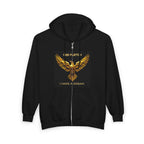 Golden Phoenix Zip Hoodie - "Cee Fletch I Have A Dream" Graphic