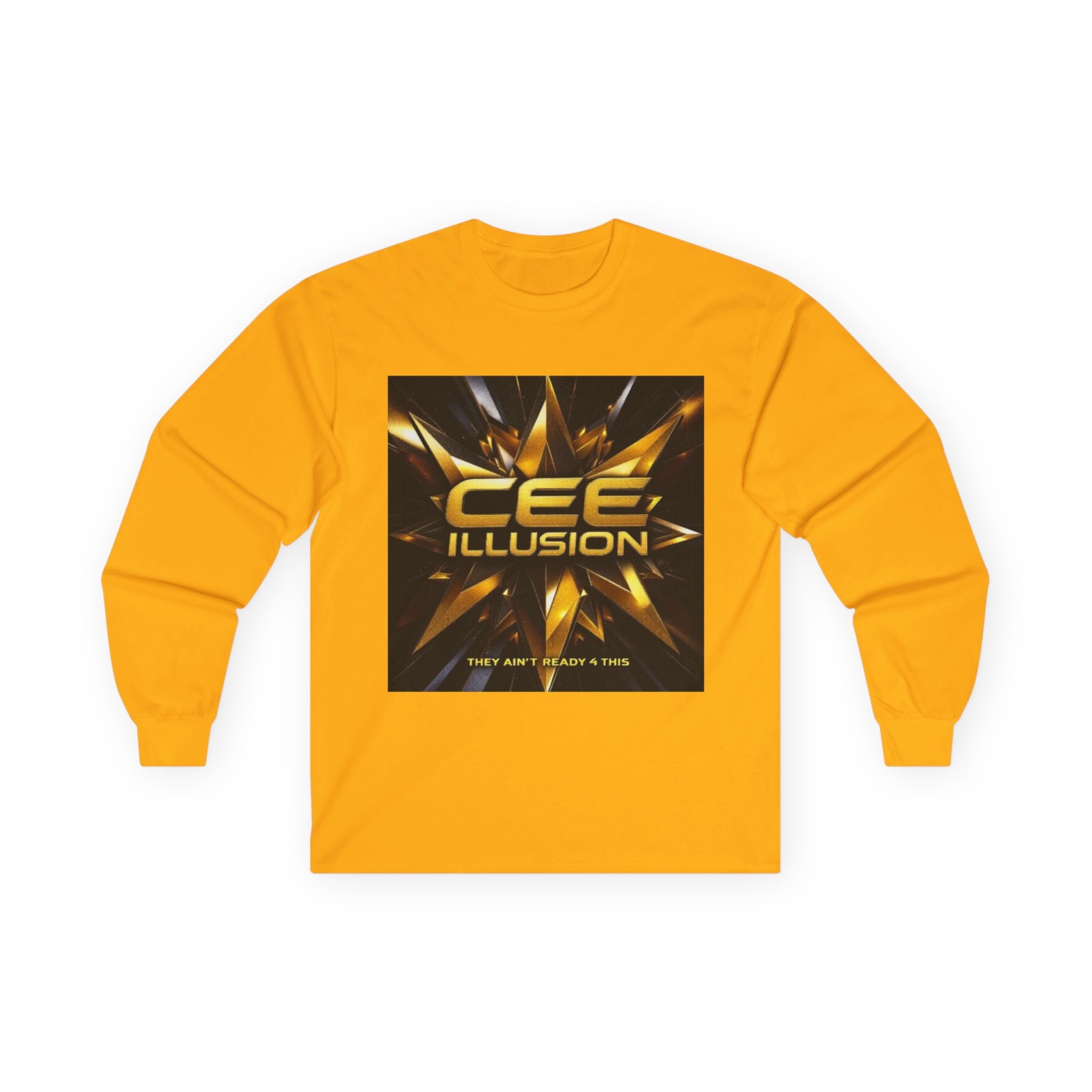 Illusion Logo Long Sleeve Tee — 'CEE ILLUSION' Graphic Shirt
