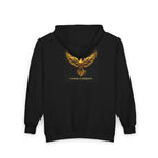 Golden Phoenix Zip Hoodie - "Cee Fletch I Have A Dream" Graphic