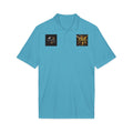 Logo Chest Polo Shirt — Gold Emblem Athletic Golf Polo