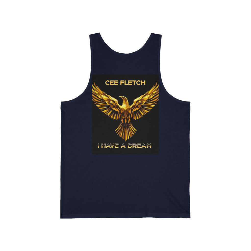 Cee Fletch 'I Have a Dream' Gold Eagle Tank Top