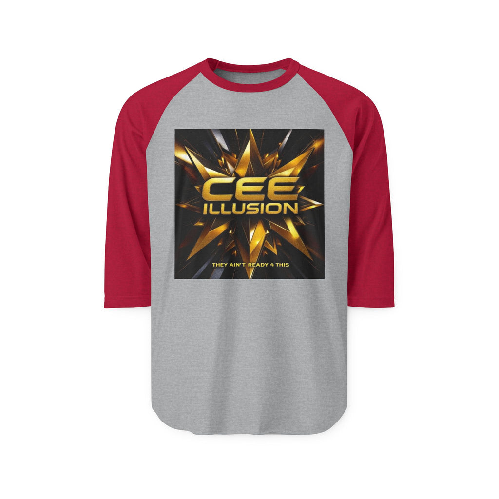 Illusion Logo Raglan Shirt — CEE Illusion Graphic Baseball Tee