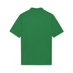 Logo Chest Polo Shirt — Gold Emblem Athletic Golf Polo
