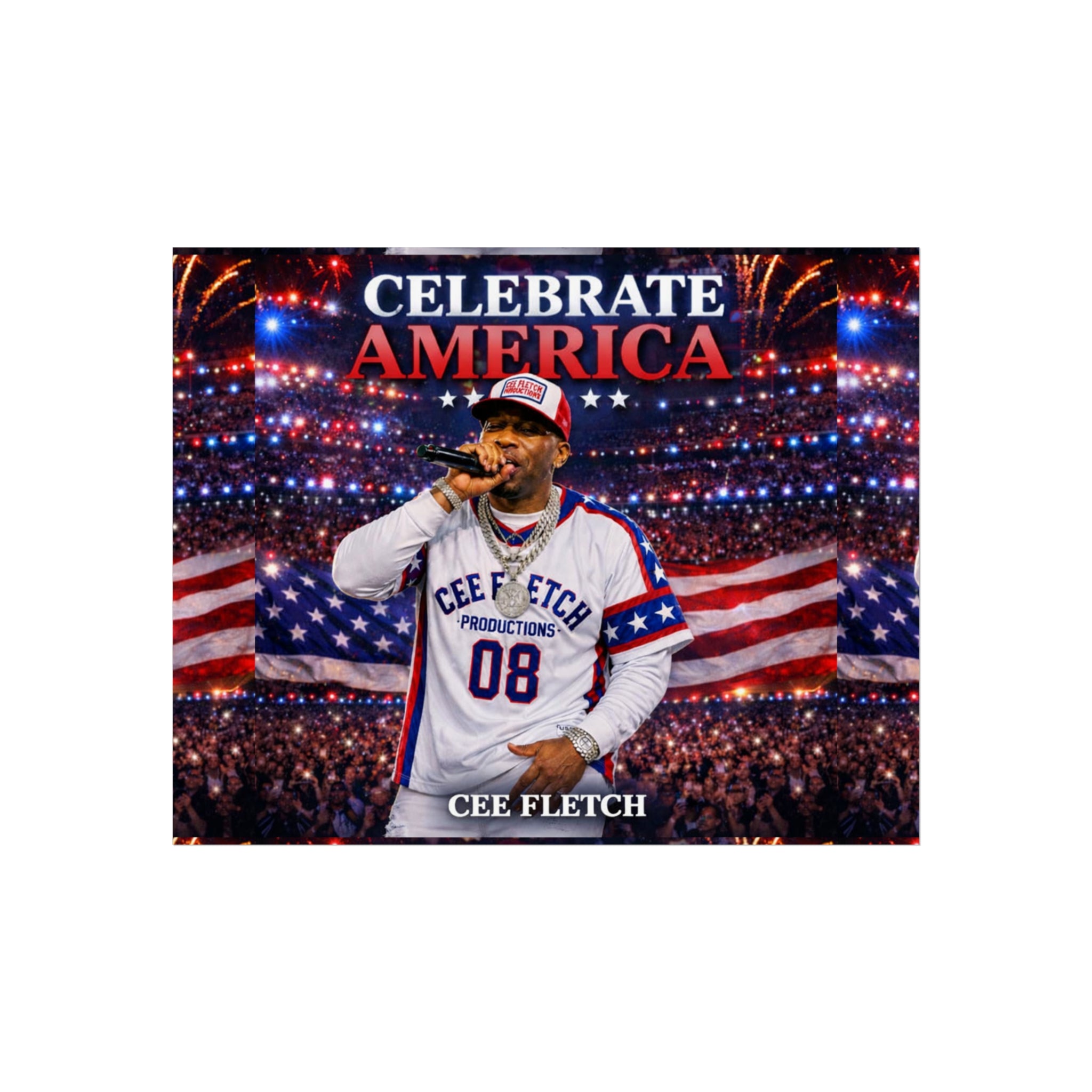 Celebrate America Fine Art Poster — Patriotic Concert Wall Art (Cee Fletch)
