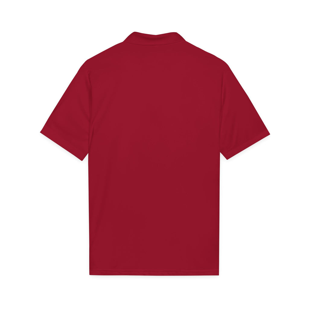 Logo Chest Polo Shirt — Gold Emblem Athletic Golf Polo