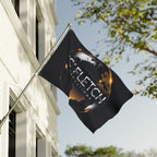 Double-Sided Flag — ‘C’ Fletch Productions Logo Globe Flag (Outdoor/Indoor)