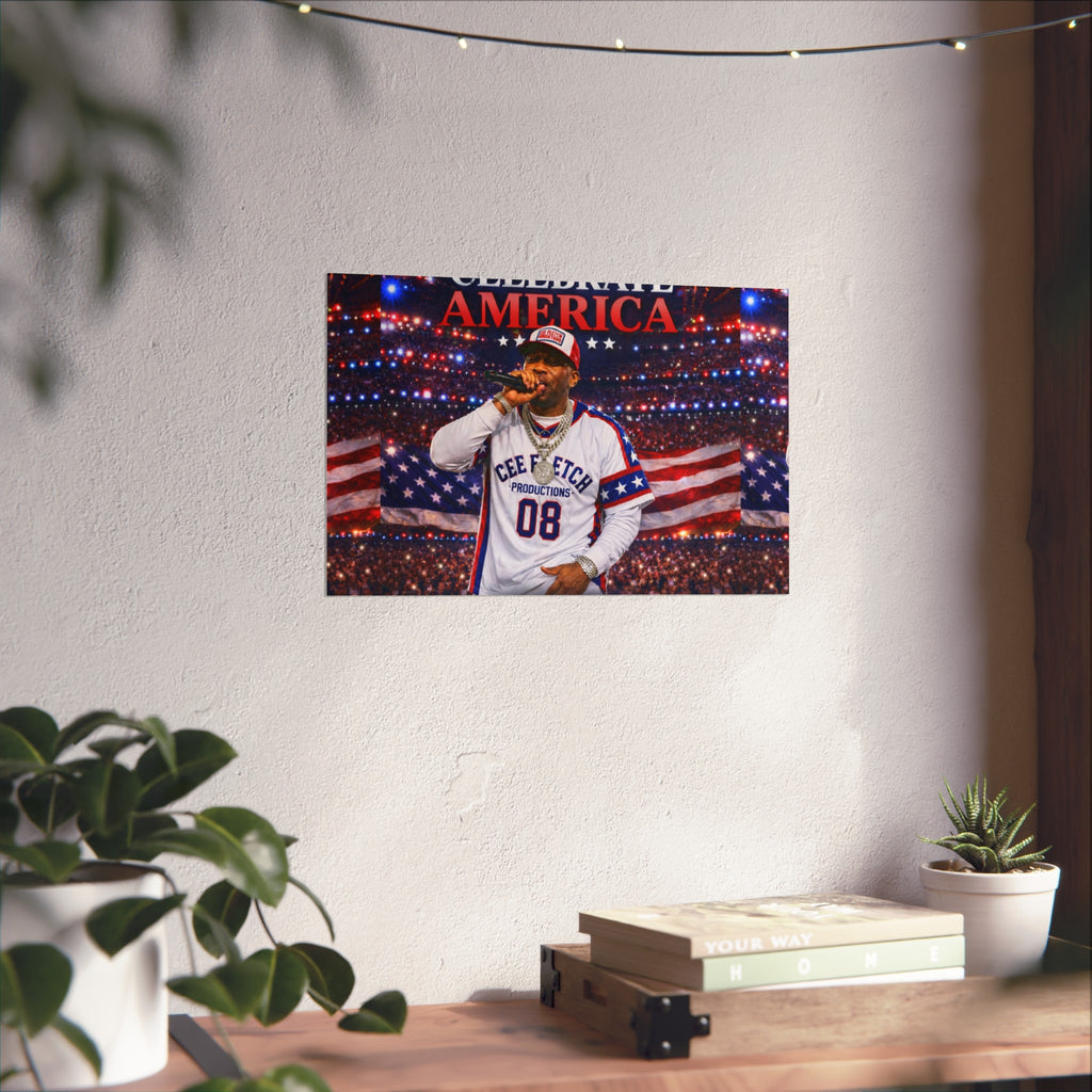 Celebrate America Fine Art Poster — Patriotic Concert Wall Art (Cee Fletch)