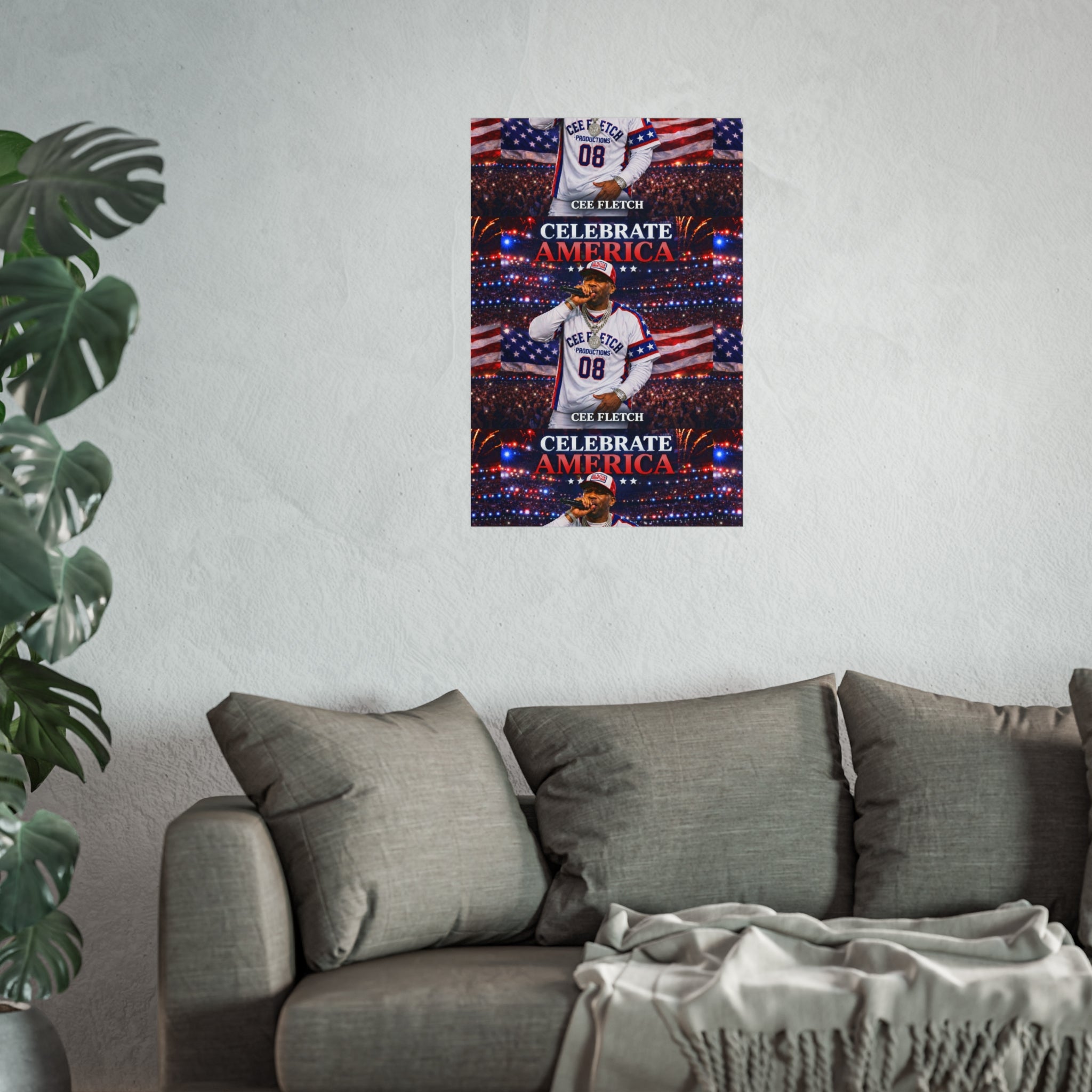 Celebrate America Fine Art Poster — Patriotic Concert Wall Art (Cee Fletch)