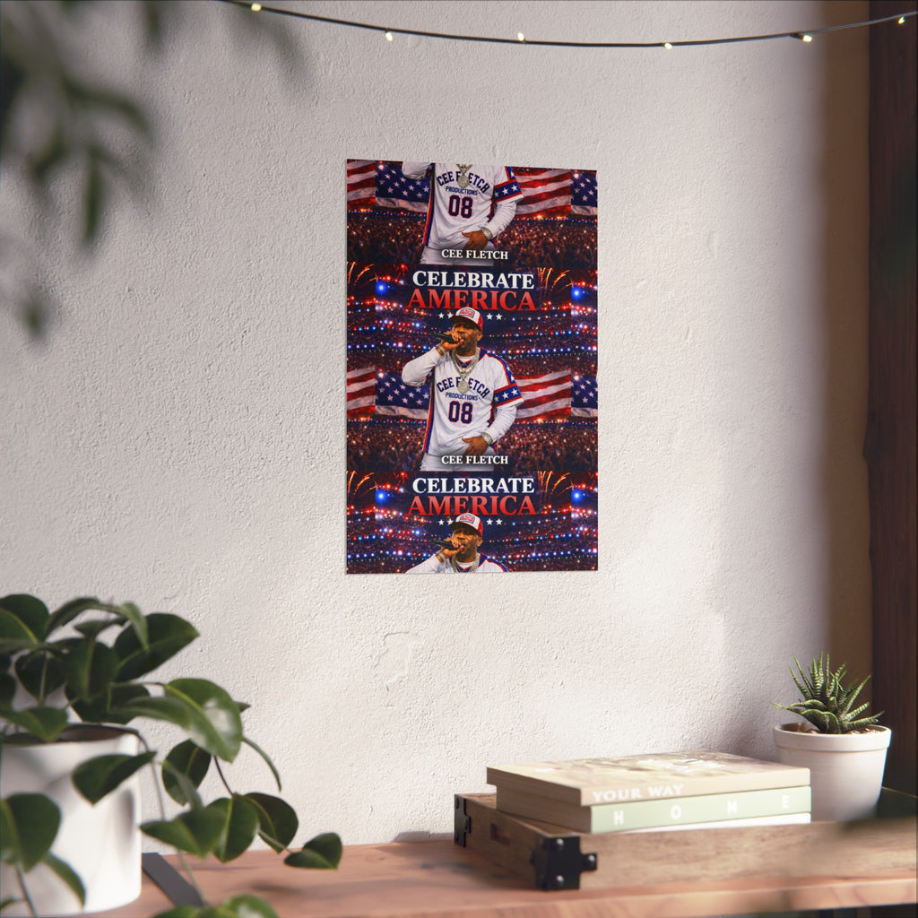 Celebrate America Fine Art Poster — Patriotic Concert Wall Art (Cee Fletch)