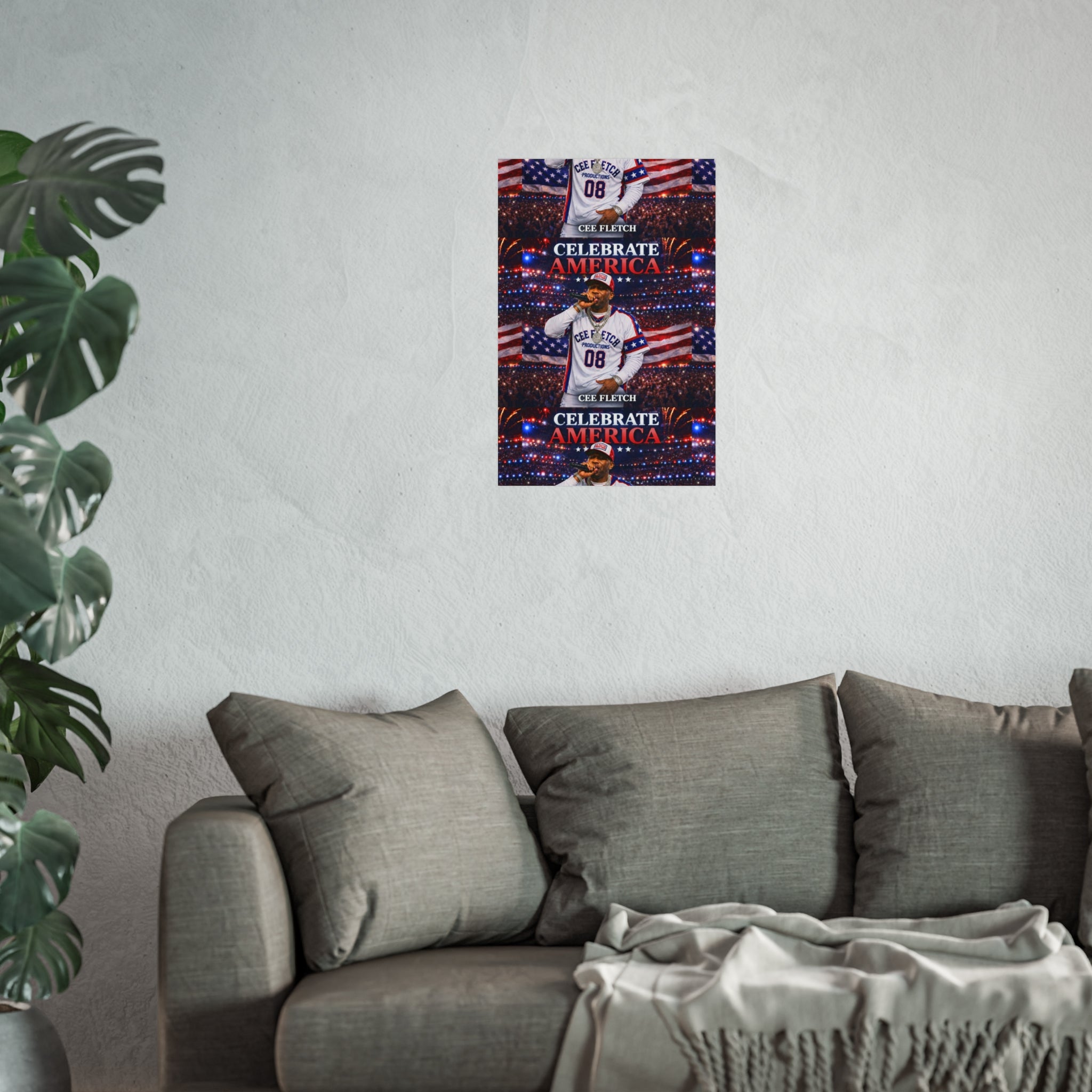Celebrate America Fine Art Poster — Patriotic Concert Wall Art (Cee Fletch)
