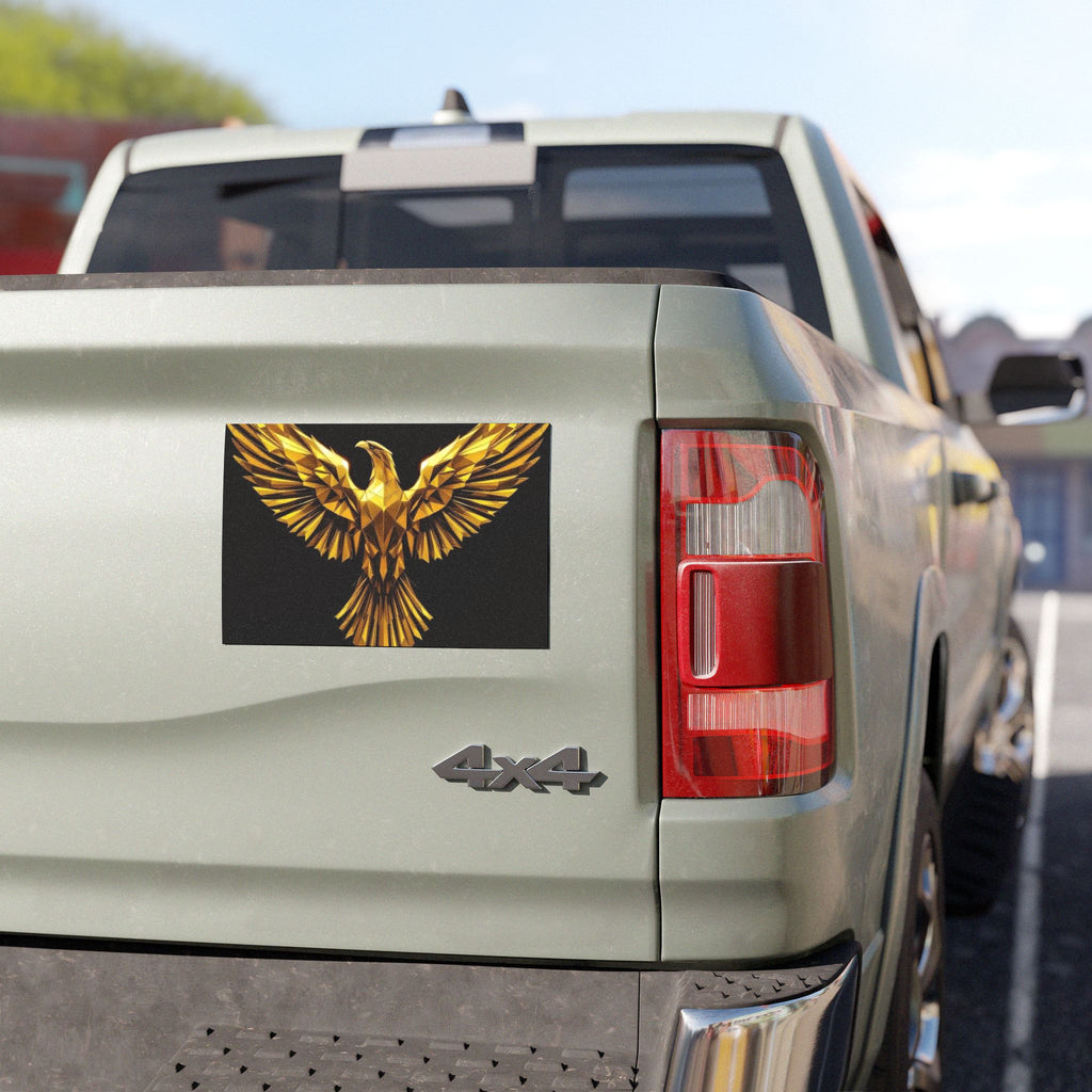 Gold Phoenix Car Magnet — “Cee Fletch I Have a Dream” Decorative Auto Magnet