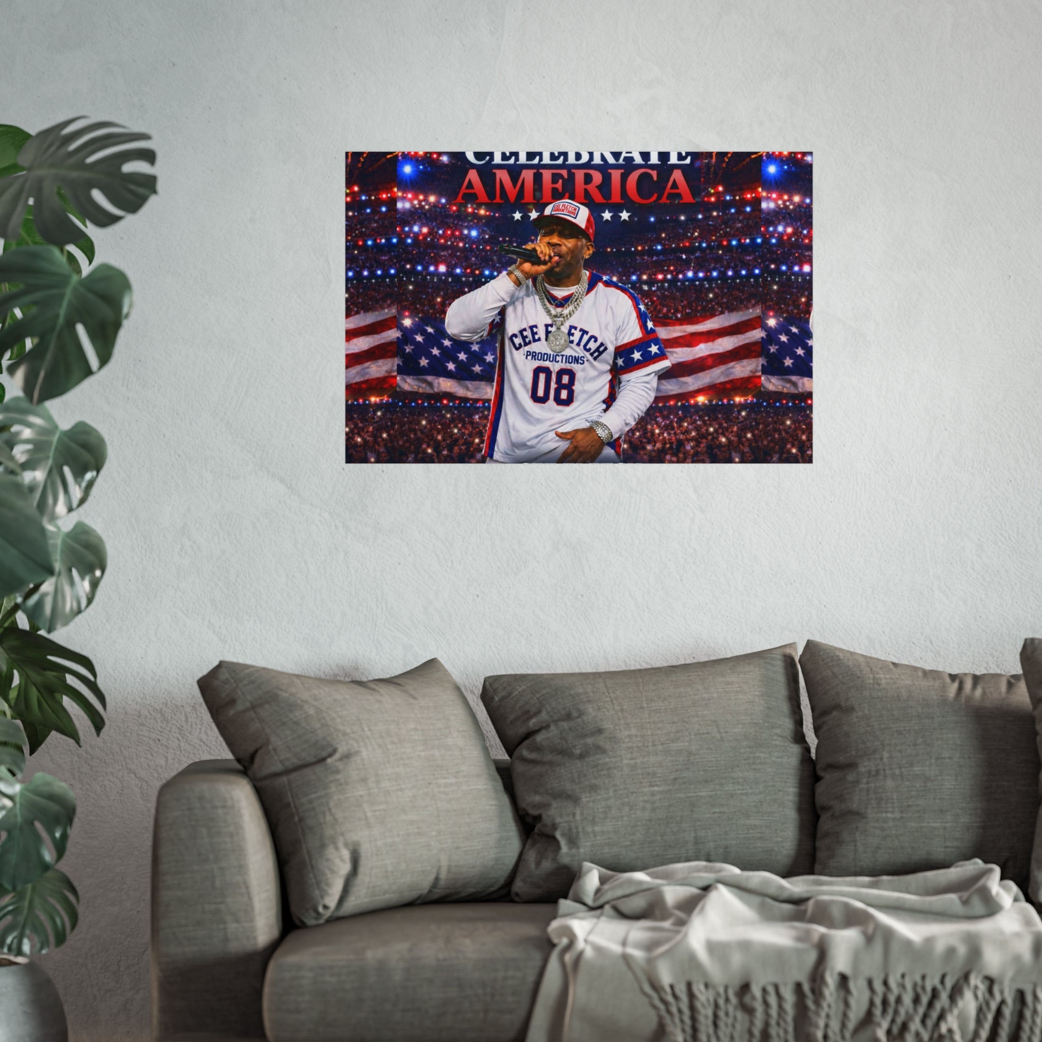 Celebrate America Fine Art Poster — Patriotic Concert Wall Art (Cee Fletch)