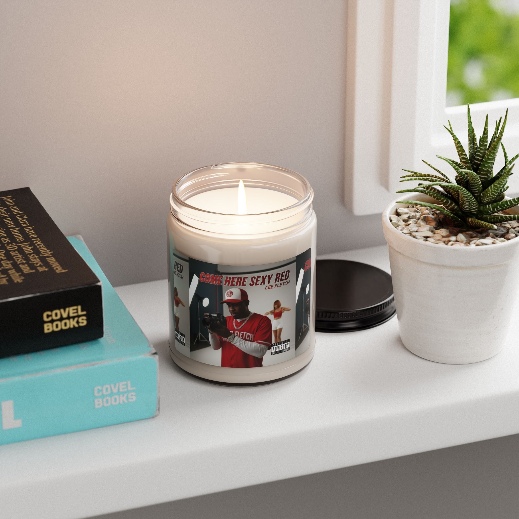 Soy Candle — “Come Here Sexy Red” Album Art Scented Candle (9 oz)