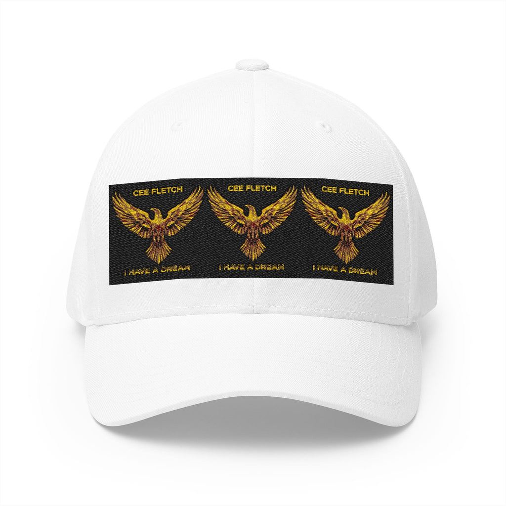 Embroidered Golden Eagle Patch Cap – Retro Military Crest Hat