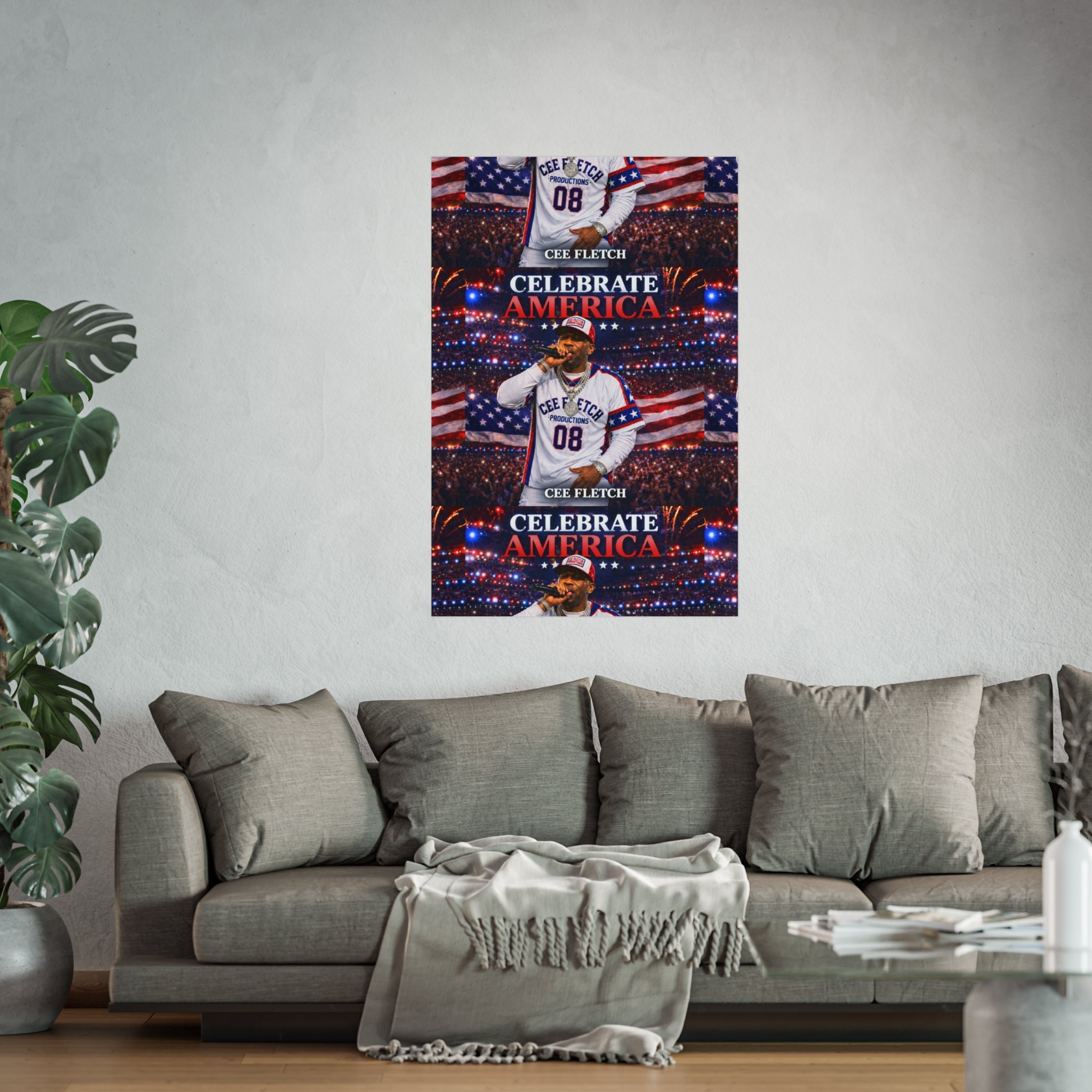 Celebrate America Fine Art Poster — Patriotic Concert Wall Art (Cee Fletch)