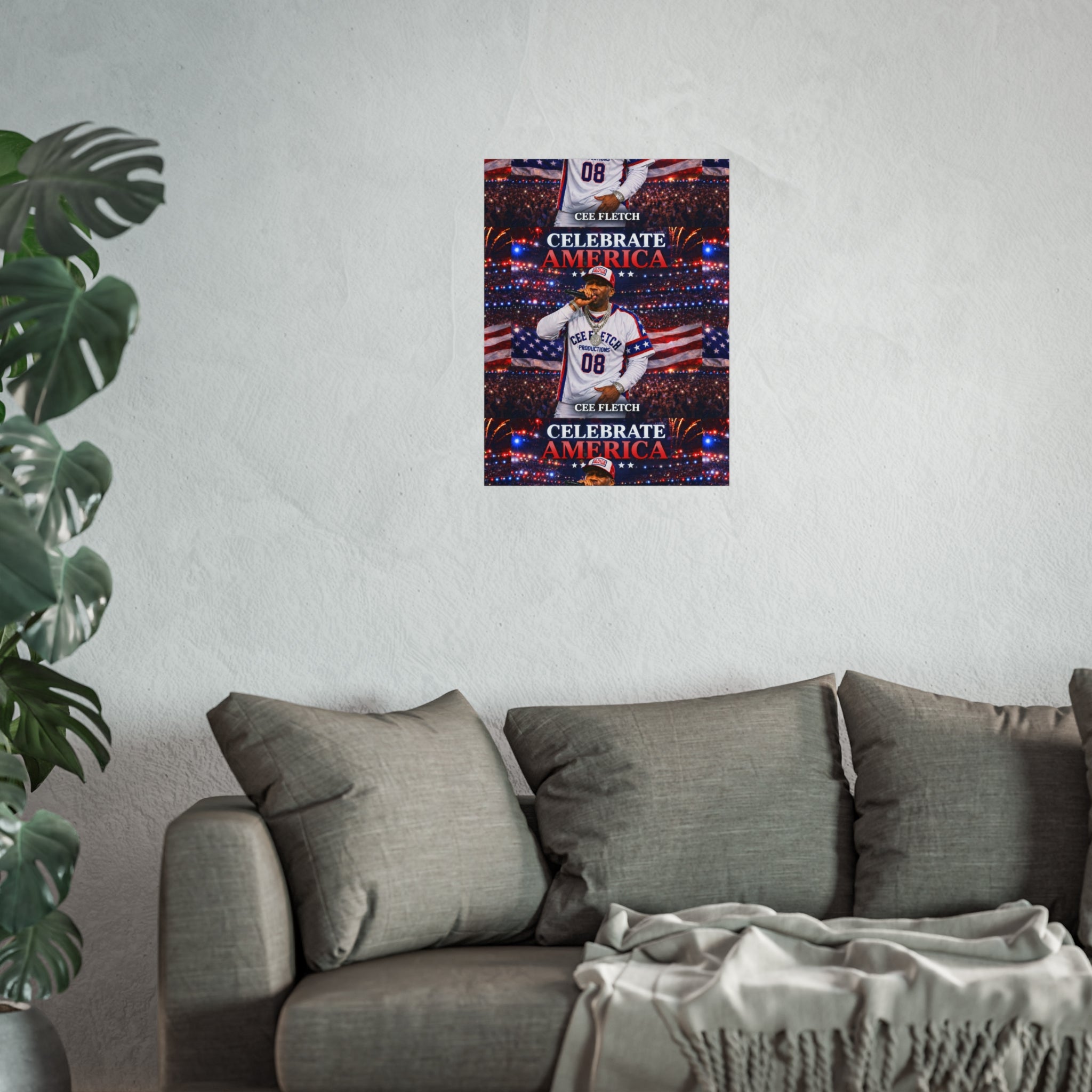 Celebrate America Fine Art Poster — Patriotic Concert Wall Art (Cee Fletch)