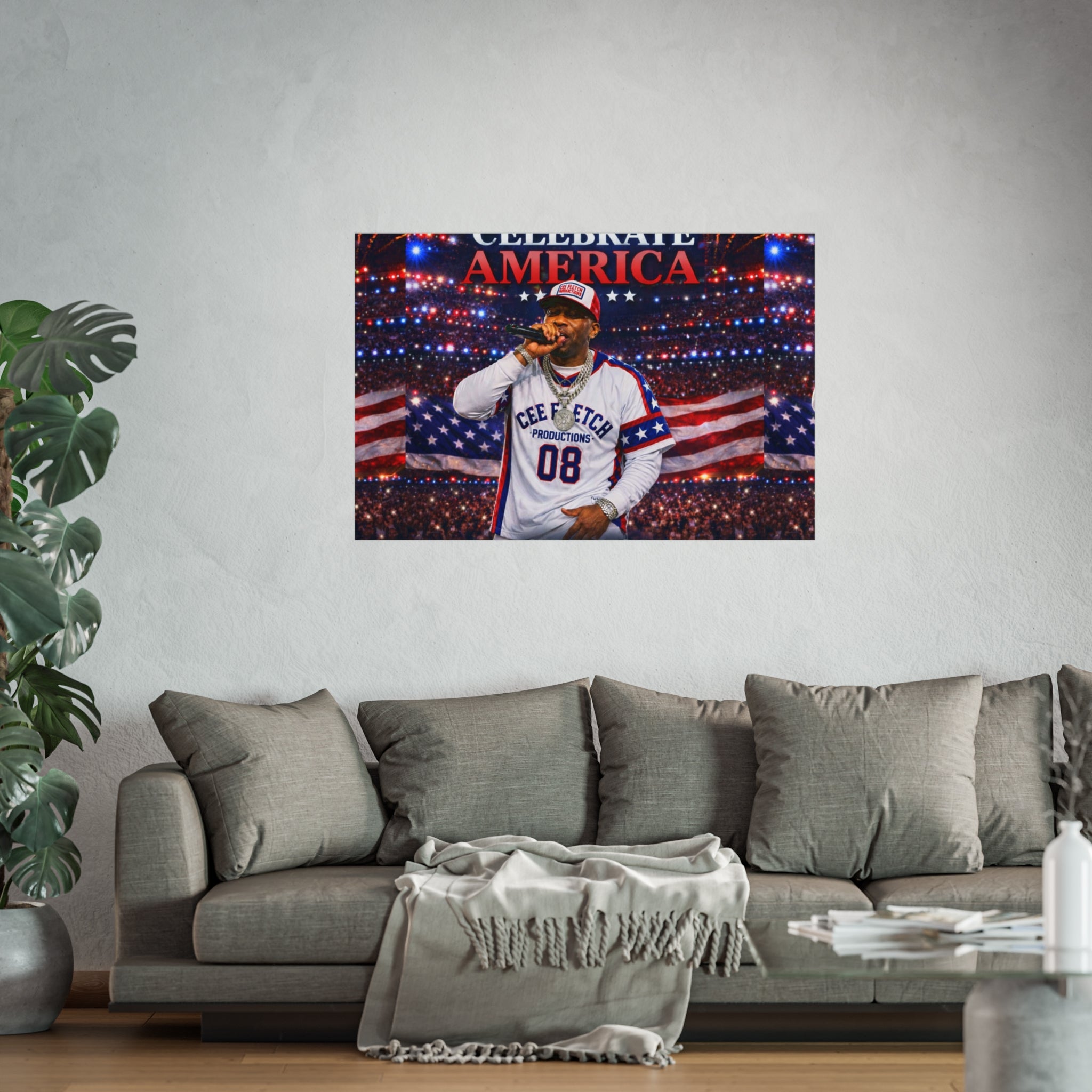 Celebrate America Fine Art Poster — Patriotic Concert Wall Art (Cee Fletch)