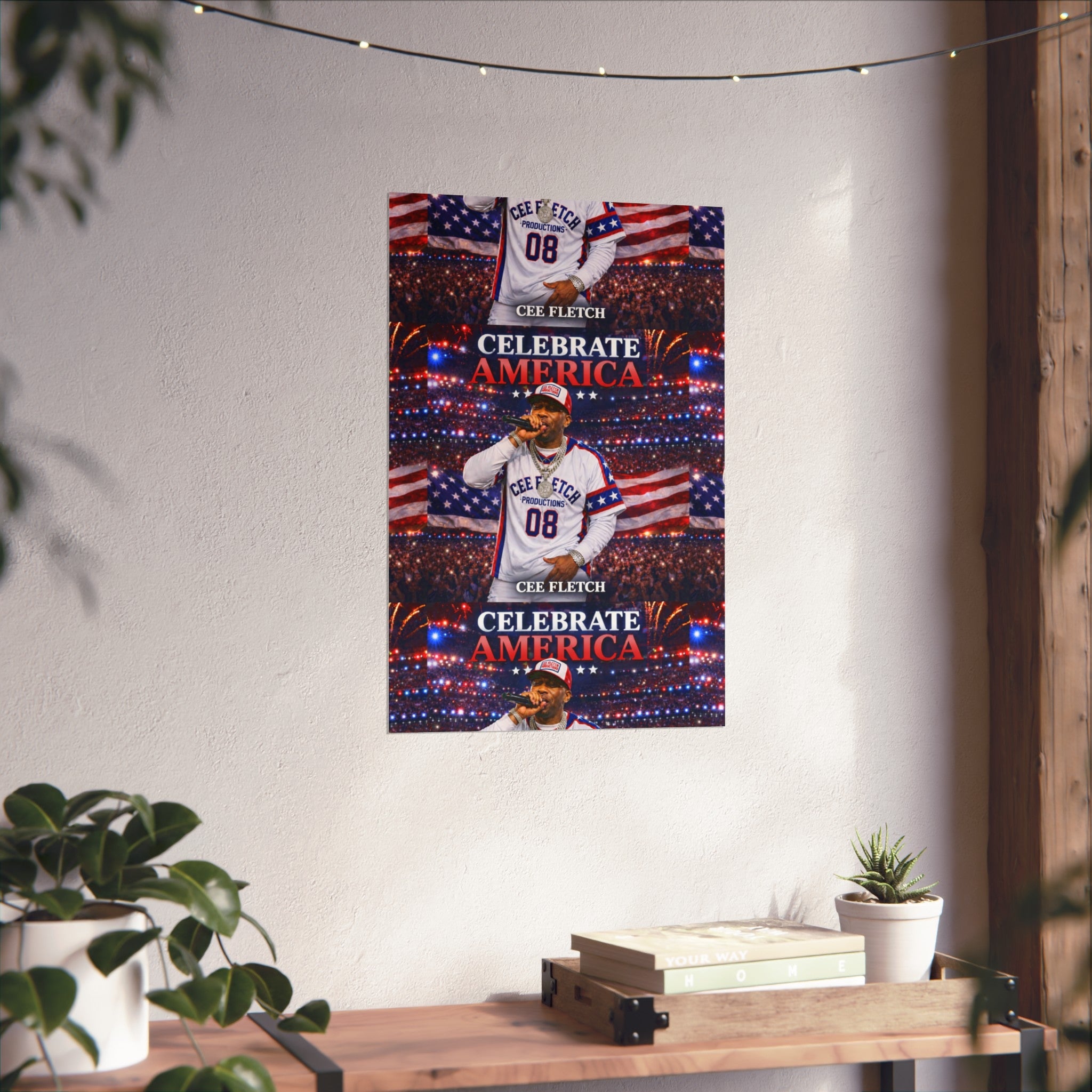 Celebrate America Fine Art Poster — Patriotic Concert Wall Art (Cee Fletch)