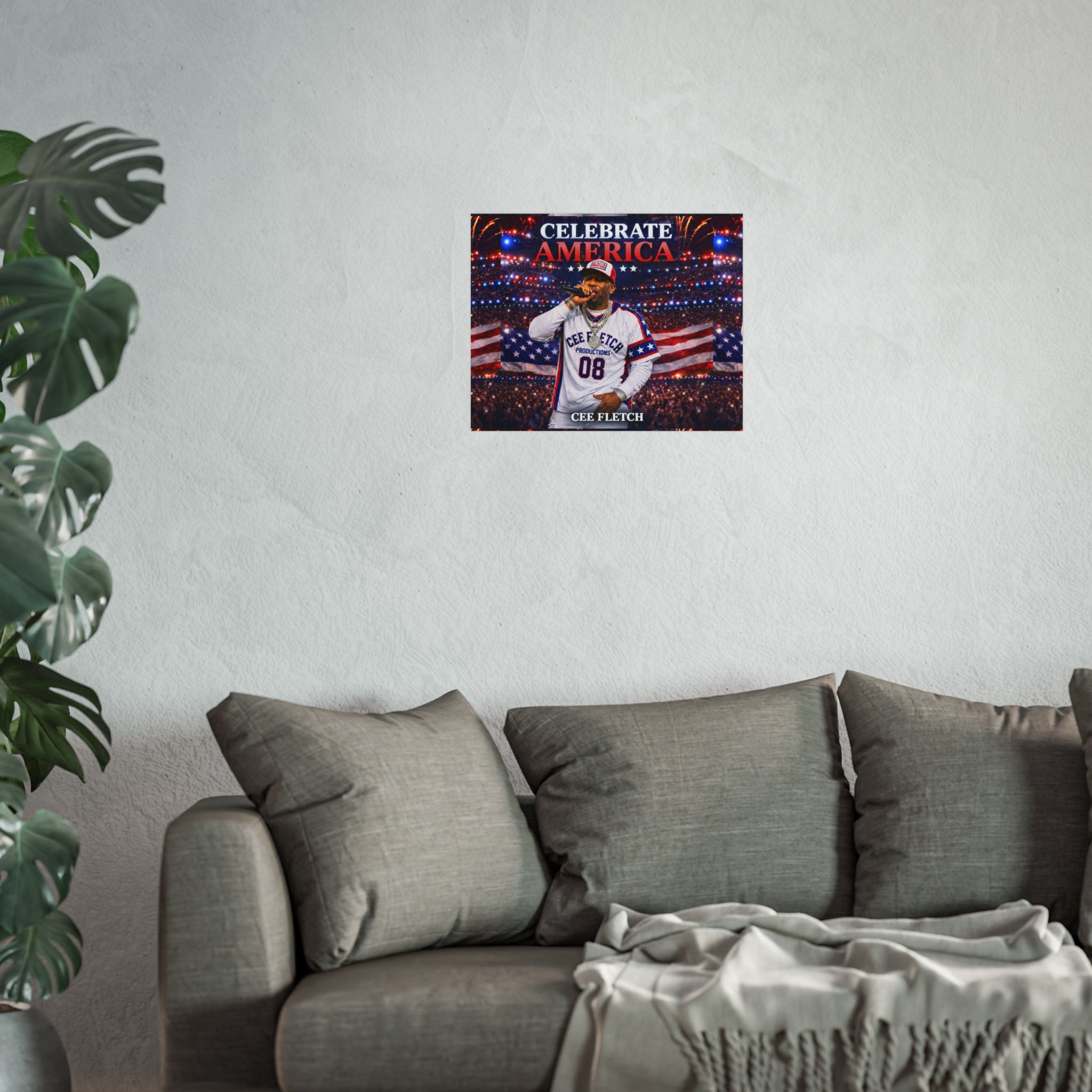 Celebrate America Fine Art Poster — Patriotic Concert Wall Art (Cee Fletch)