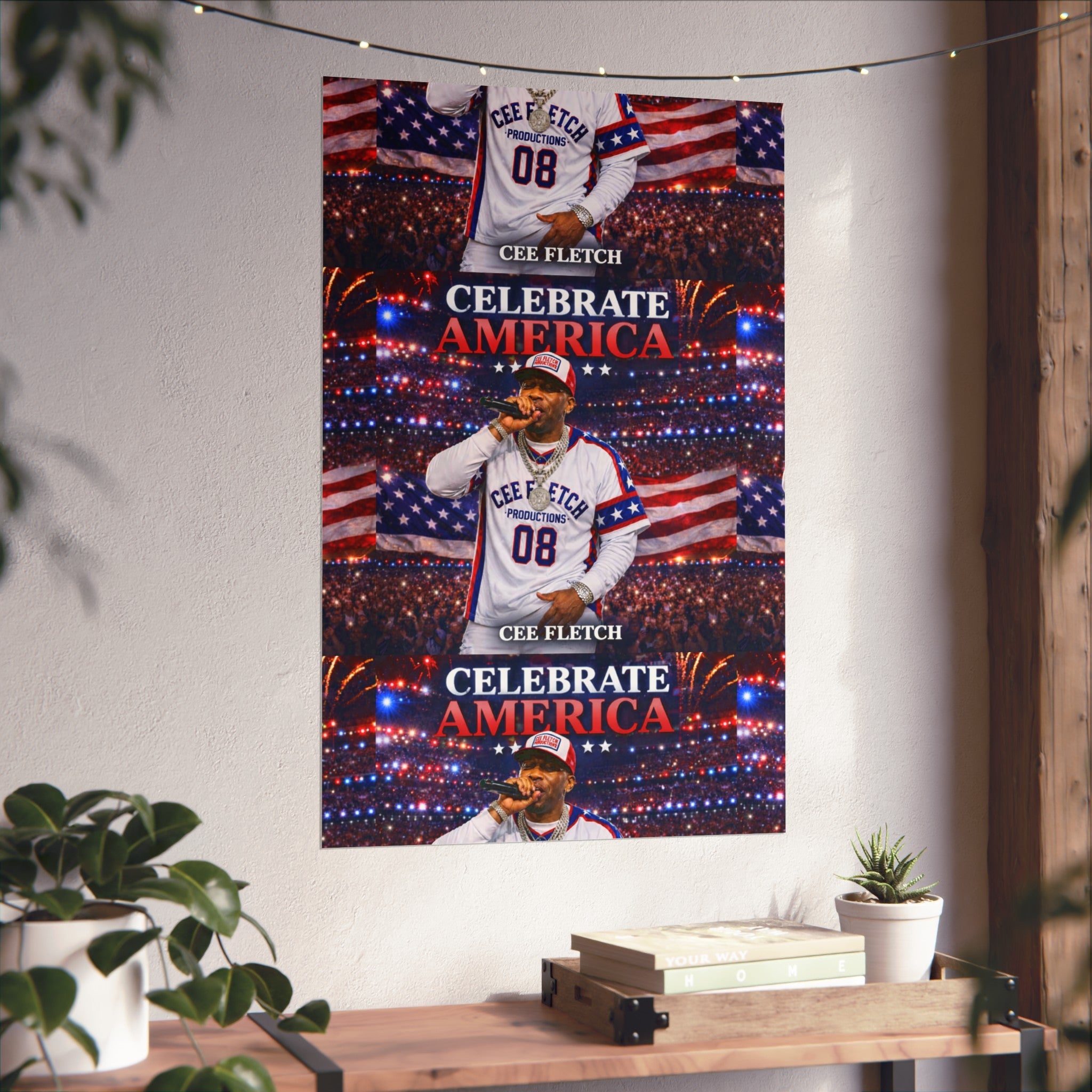 Celebrate America Fine Art Poster — Patriotic Concert Wall Art (Cee Fletch)