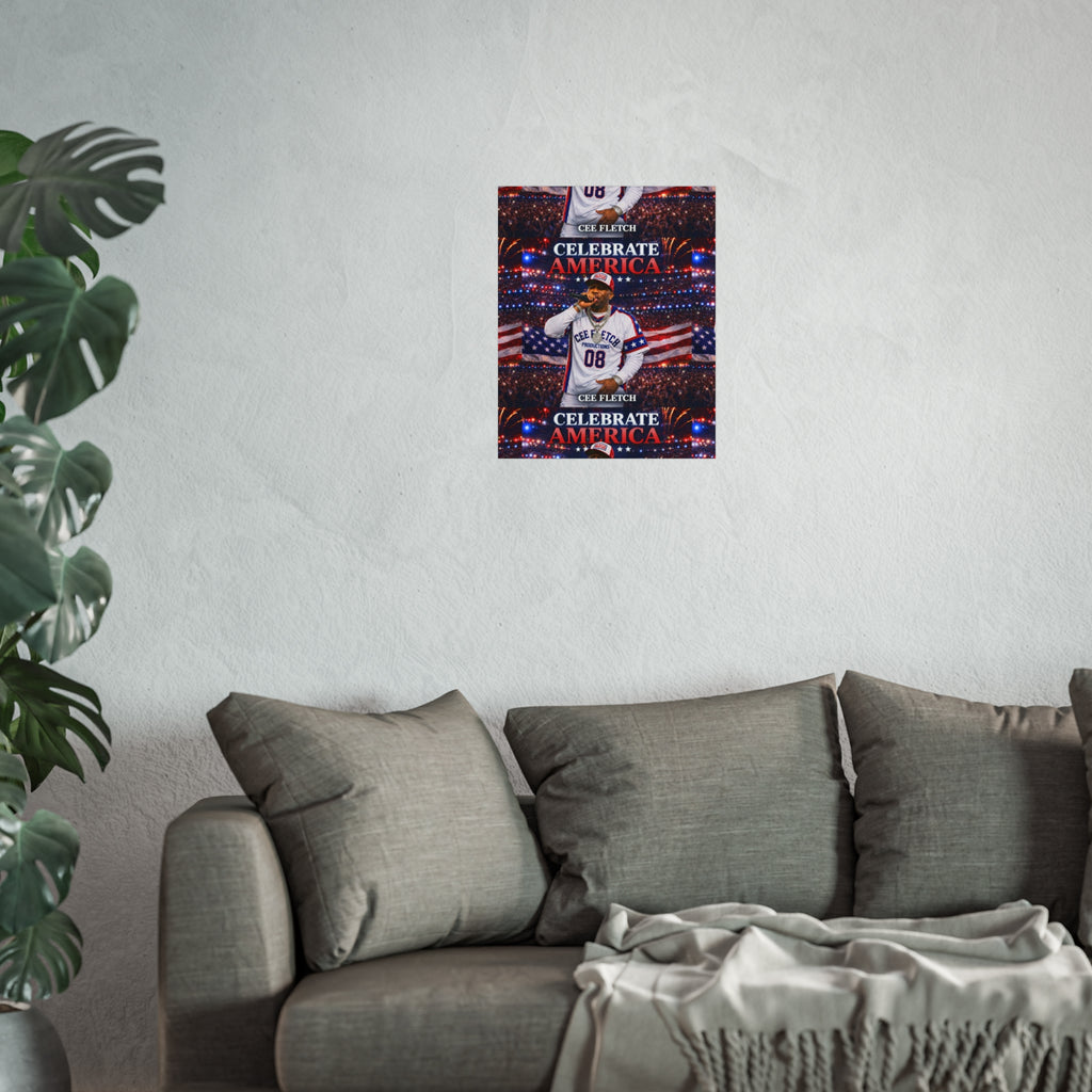 Celebrate America Fine Art Poster — Patriotic Concert Wall Art (Cee Fletch)