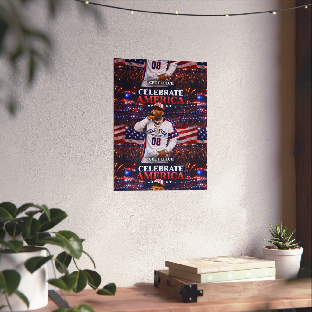 Celebrate America Fine Art Poster — Patriotic Concert Wall Art (Cee Fletch)