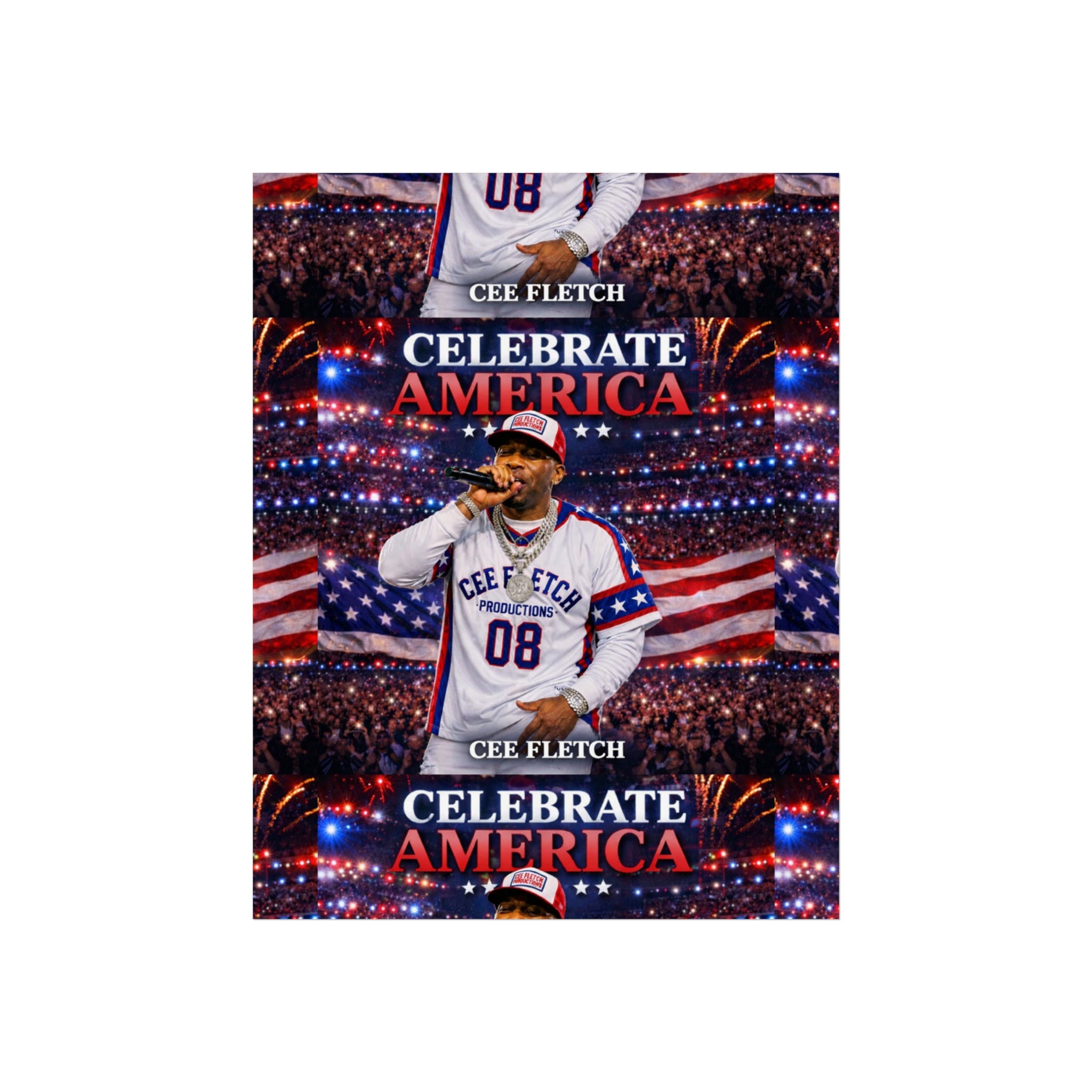 Celebrate America Fine Art Poster — Patriotic Concert Wall Art (Cee Fletch)
