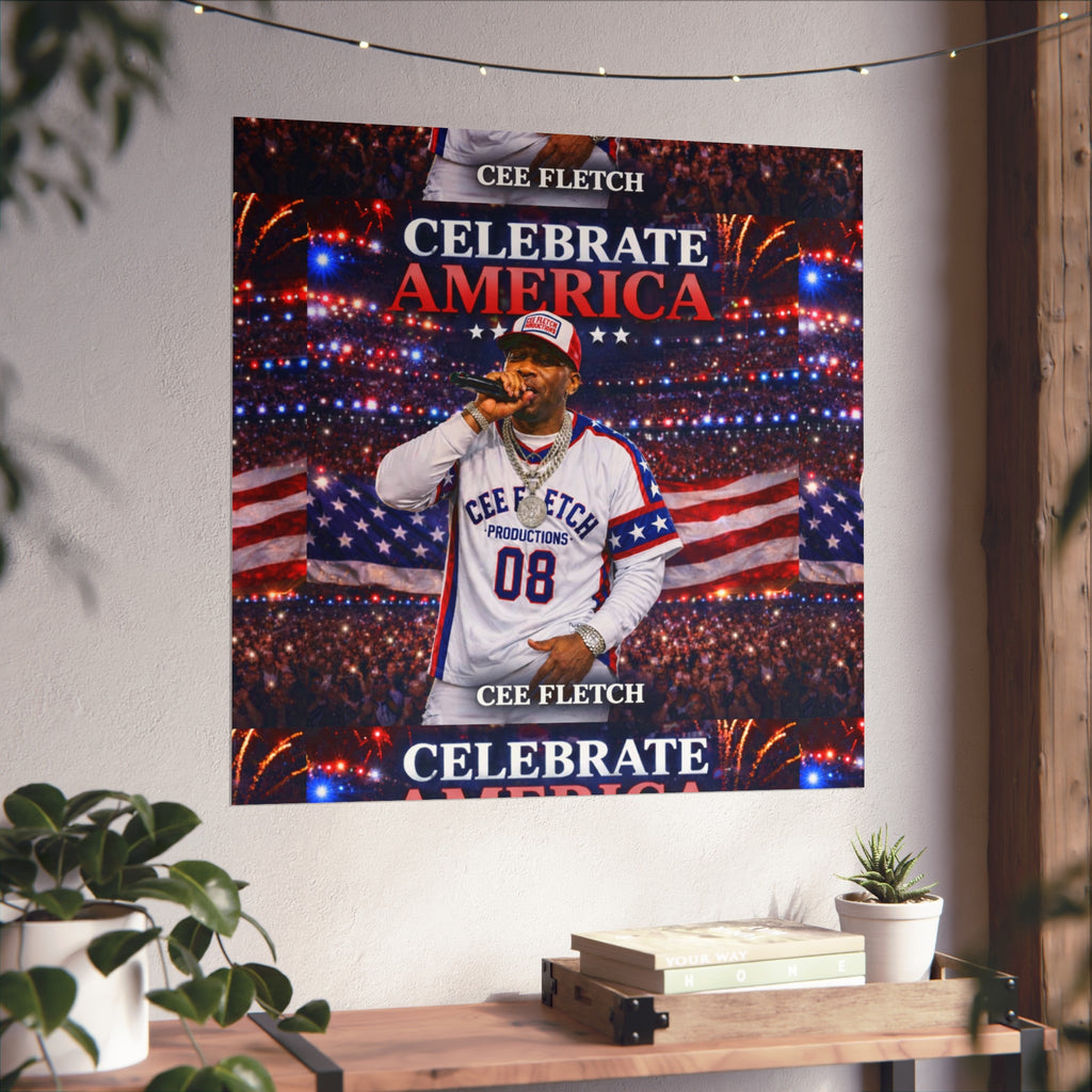 Celebrate America Fine Art Poster — Patriotic Concert Wall Art (Cee Fletch)