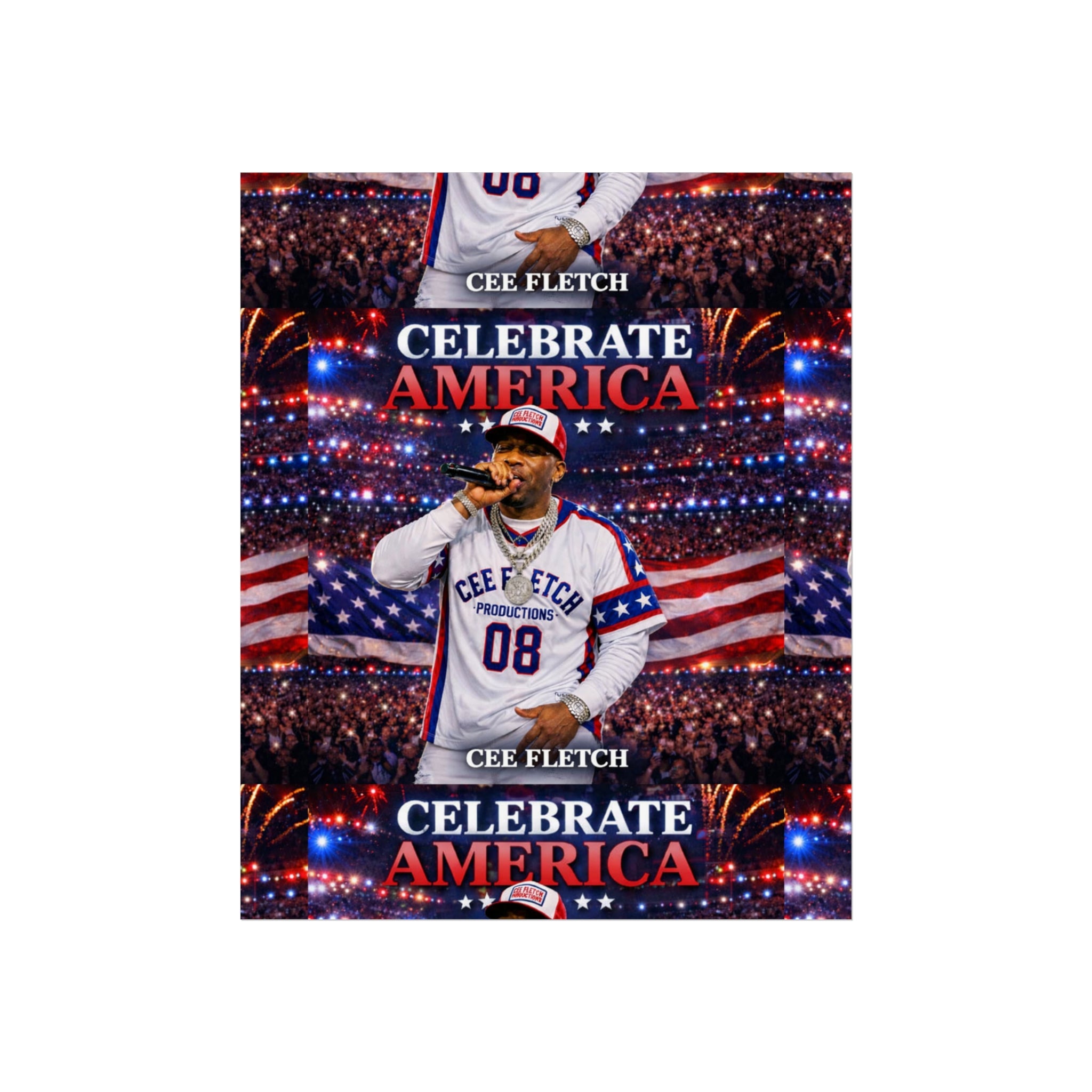 Celebrate America Fine Art Poster — Patriotic Concert Wall Art (Cee Fletch)