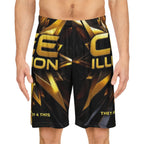 Basketball Shorts — Gold CE Illusion All-Over Print