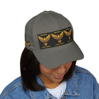 Embroidered Golden Eagle Patch Cap – Retro Military Crest Hat