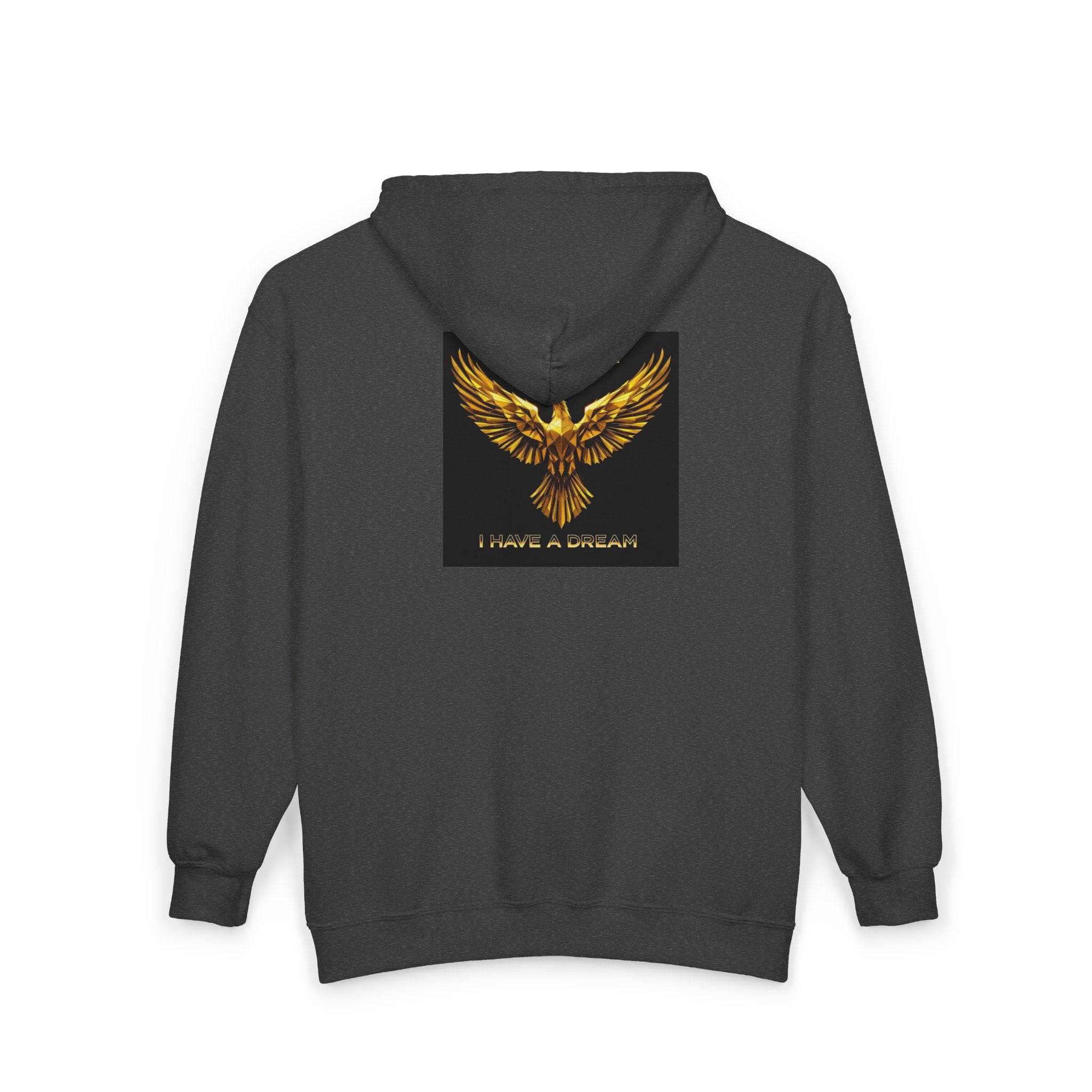 Golden Phoenix Zip Hoodie - "Cee Fletch I Have A Dream" Graphic