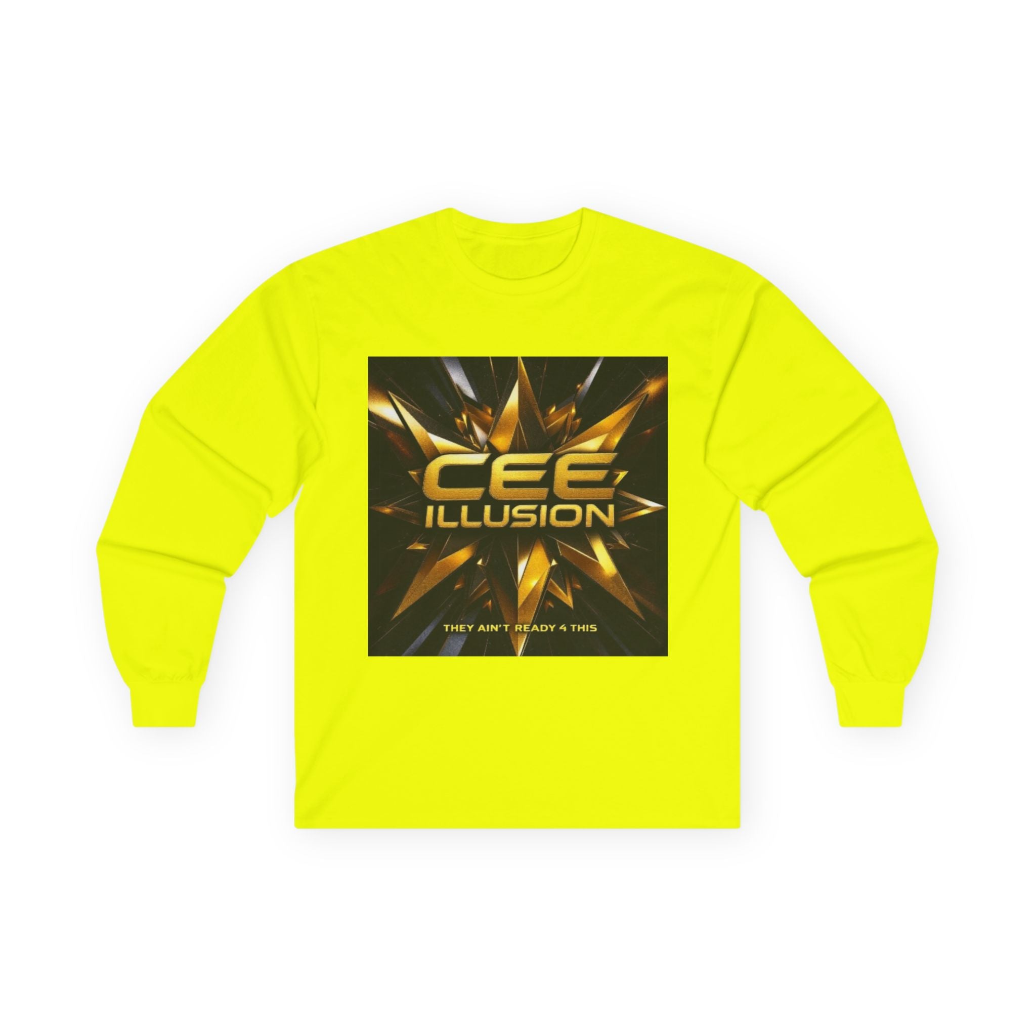 Illusion Logo Long Sleeve Tee — 'CEE ILLUSION' Graphic Shirt