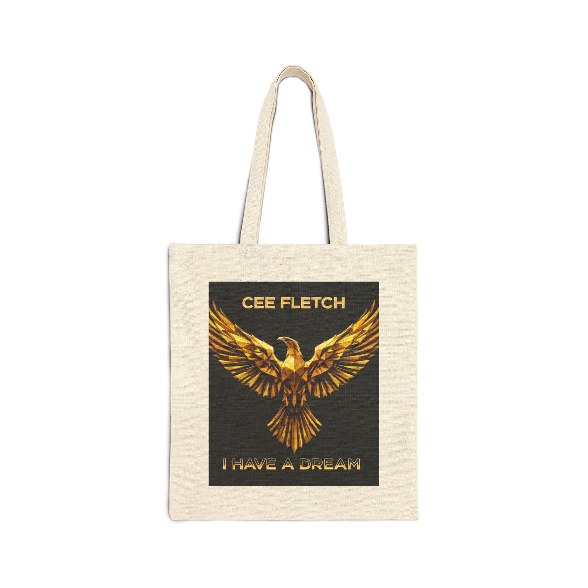 Phoenix Graphic Tote Bag — "Cee Fletch" I Have a Dream Canvas Tote
