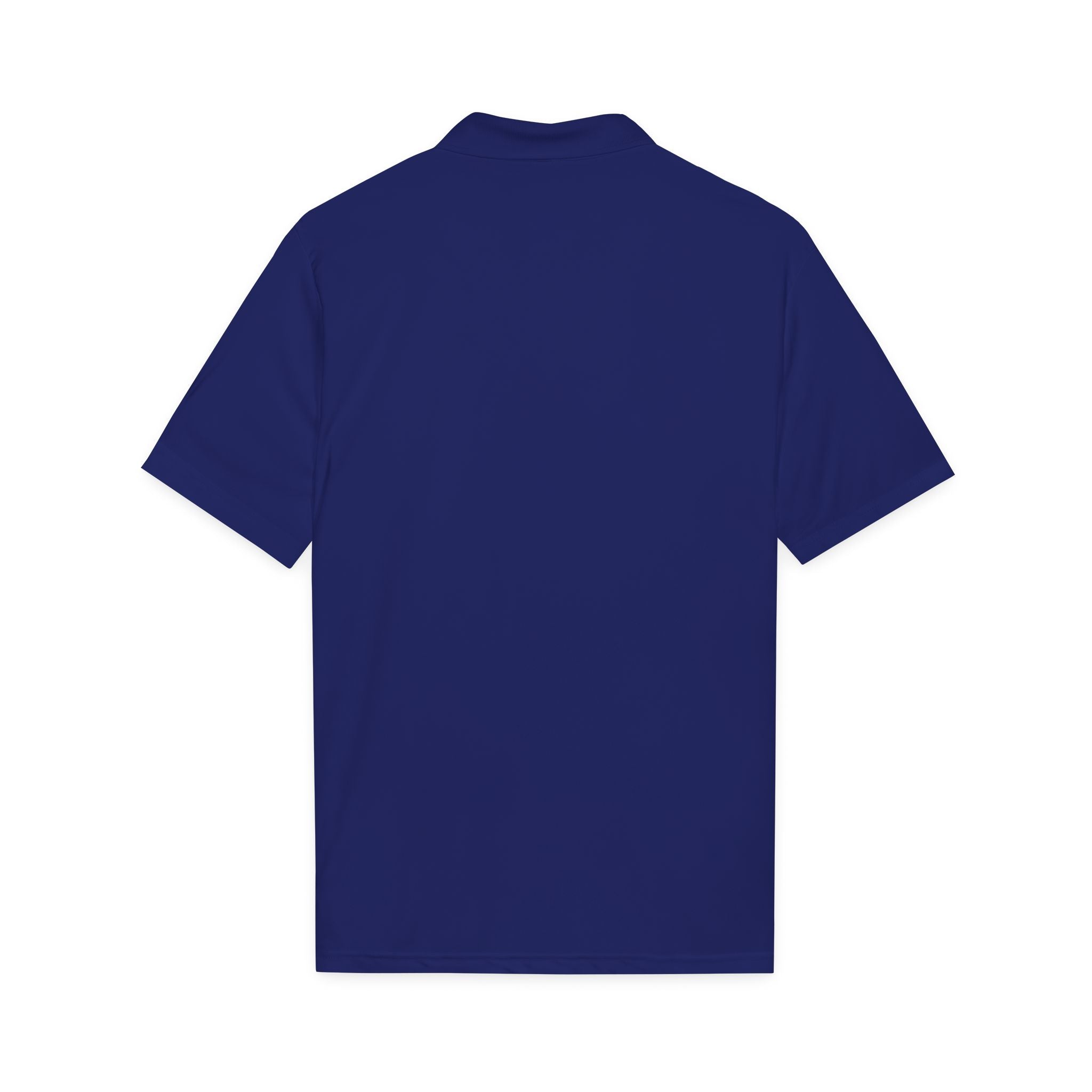Logo Chest Polo Shirt — Gold Emblem Athletic Golf Polo