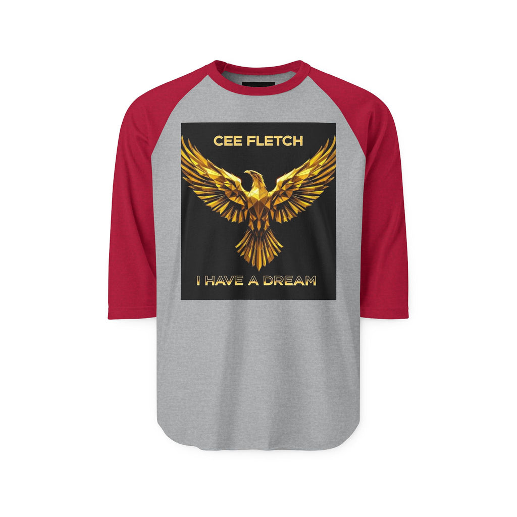 “Cee Fletch I Have a Dream” Gold Eagle Raglan Shirt