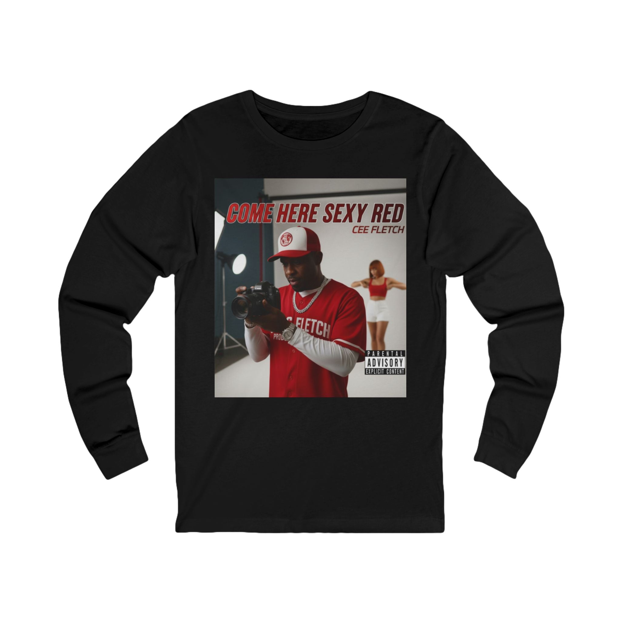 Here Sexy Red Album Cover Long Sleeve Tee