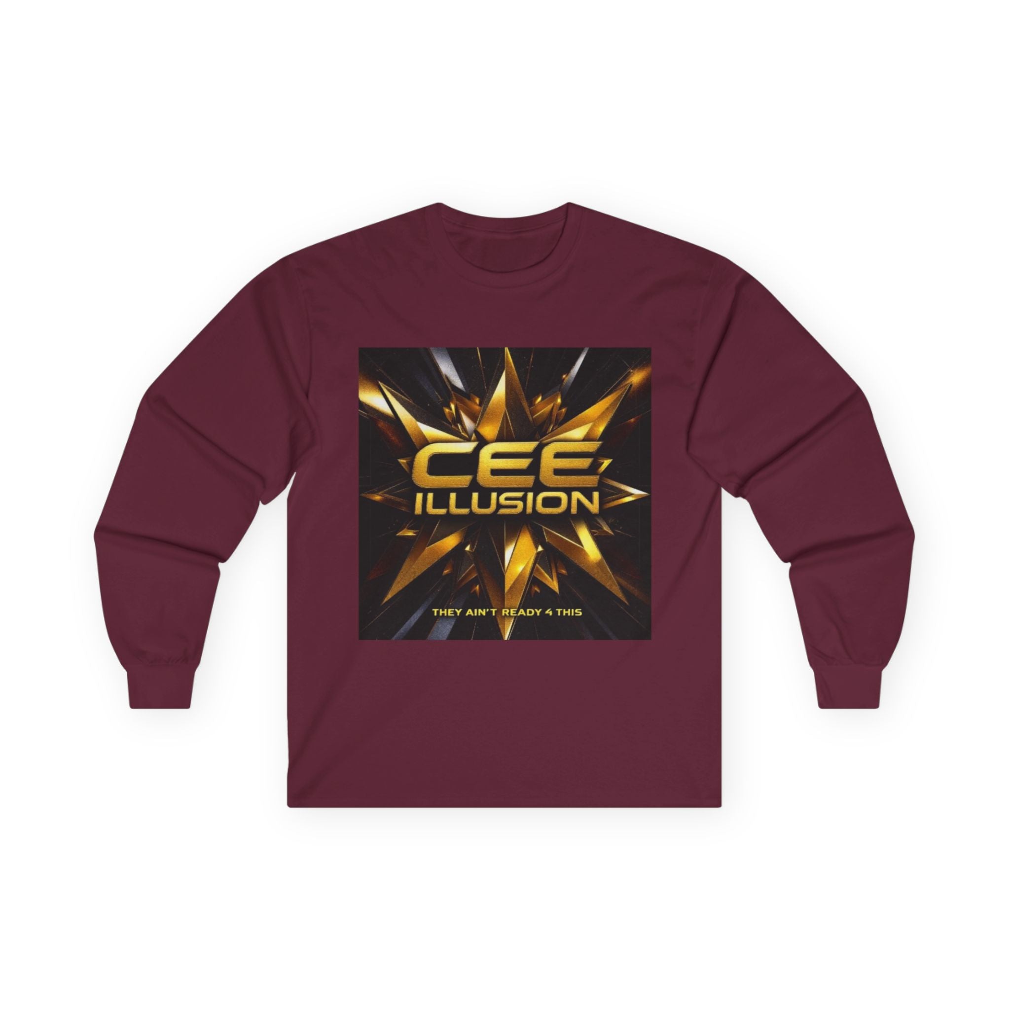 Illusion Logo Long Sleeve Tee — 'CEE ILLUSION' Graphic Shirt