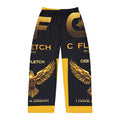 Men's Pajama Pants — Black & Gold C Fletch Music Lounge Pants