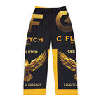Men's Pajama Pants — Black & Gold C Fletch Music Lounge Pants