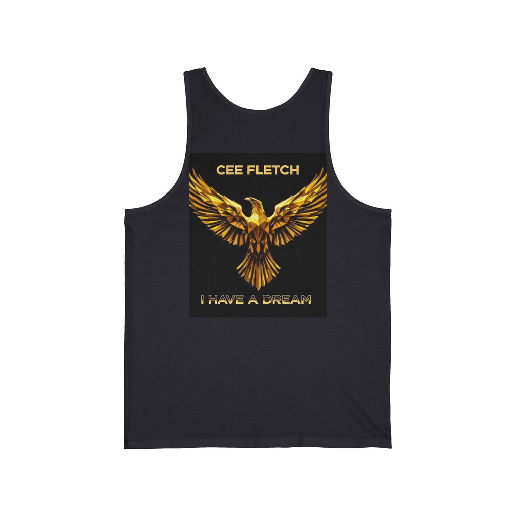 Cee Fletch 'I Have a Dream' Gold Eagle Tank Top