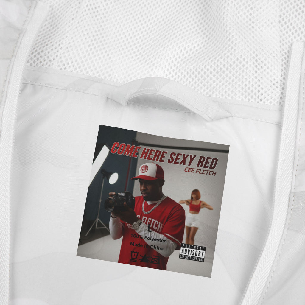 Windbreaker Jacket — Vintage Rap Album Cover Graphic (Parental Advisory)