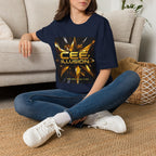 Illusion Graphic T-Shirt — 'Cee Illusion' Bold Gold Logo Tee