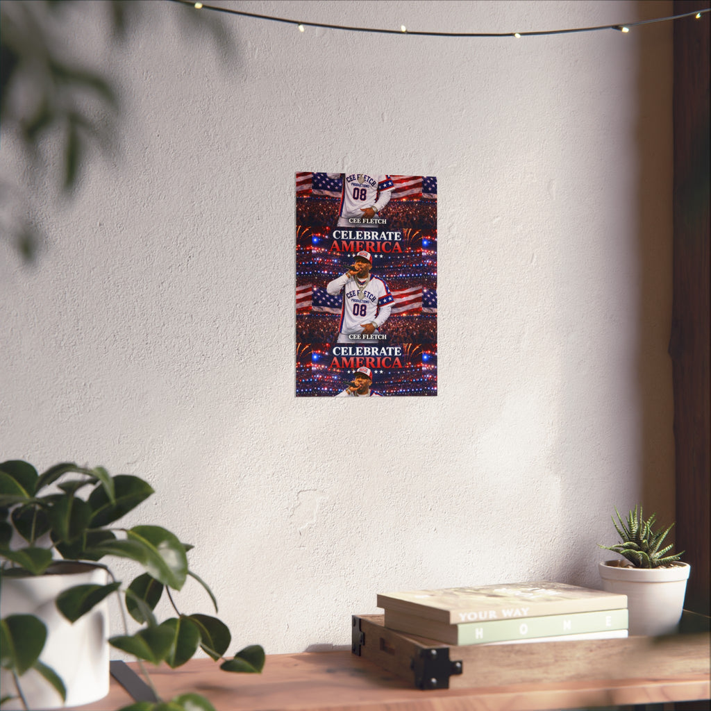 Celebrate America Fine Art Poster — Patriotic Concert Wall Art (Cee Fletch)
