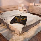 Velveteen Blanket — Gold Phoenix "I Have a Dream" Personalized Throw