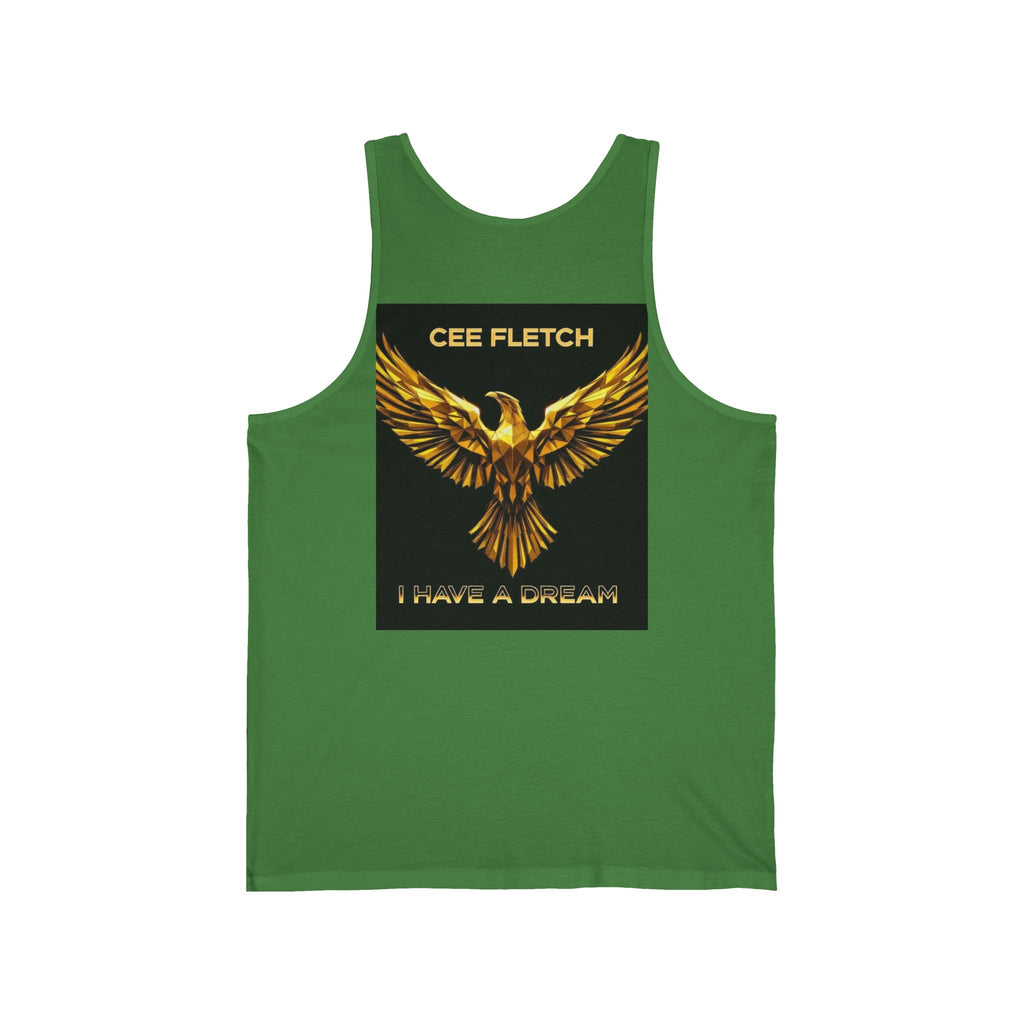 Cee Fletch 'I Have a Dream' Gold Eagle Tank Top